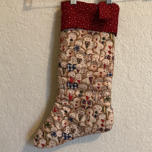 Unique Gingerbread Cookies Christmas Stocking Soft and Darling - Picture 2 of 5